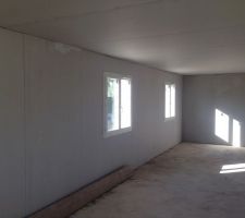 Isolation et faux-plafond à l'étage