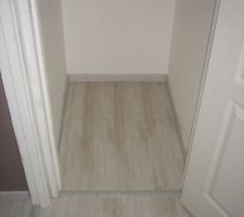 Parquet et plinthes placard etage