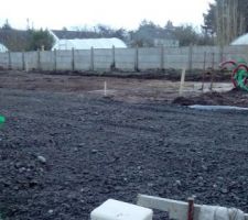 Plateau et accès de chantier fini :)