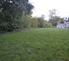 Notre parcelle vue du fond