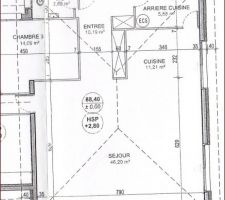 Plans du bloc séjour.