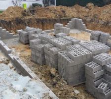 Le vide sanitaire se monte tranquilement