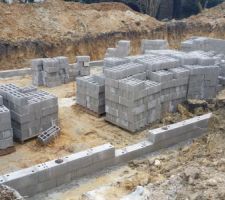 Le vide sanitaire se monte tranquilement