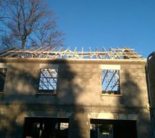 Charpente mise ne place en 1 jour