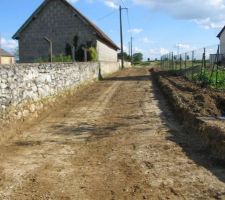 Chemin d'acc&egrave;s d&eacute;caiss&eacute;