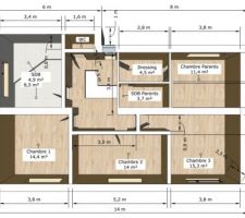 L'etage en mode plan