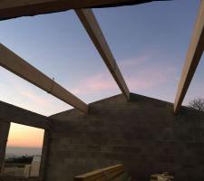 Montage de la charpente
