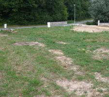 Le terrain vu du haut