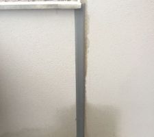 Couvre-joint, reprise d'enduit en vue