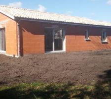 Terrassement terminé - vue Sud-est
