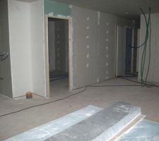 Commencement de la pose cloison tout va bien pour le moment