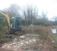 Terrassement en cours.