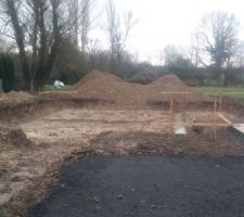 Premi&egrave;re &eacute;tape du creusement des fouilles