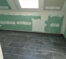 Carrelage stardust salle de bain étage