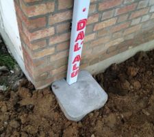 Raccordement gouttière avec tranchée drainante fait