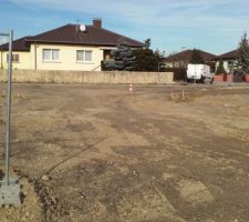 Début viabilisation du lotissement