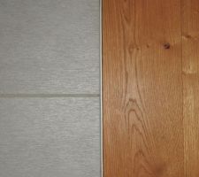 Jonction carrelage / parquet bois