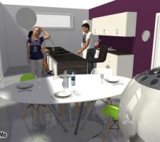 Intérieur cuisne/salle a manger