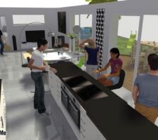 Intérieur cuisne/salle a manger