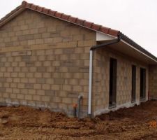 Pose drain , gaine et puit perdu