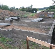 Vide sanitaire de 4 rangs ...