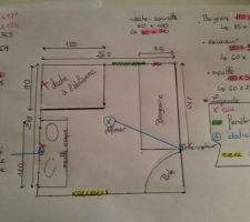 Plan de notre salle de bain