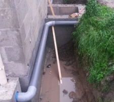 Descente de gouttièreset gestion de l'eau de pluie