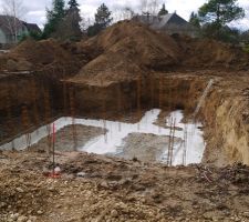 Fondations du garage et de l'escalier