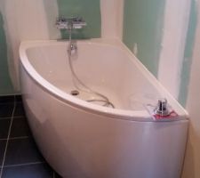 Pose de la baignoire