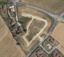 Trac&eacute; des voiries du lotissement