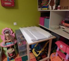 Installation table a Langer pliable