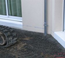 Préparation pour l'aménagement de la cour ( terrasses, enrobés et pavés )