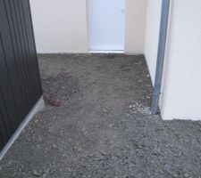 Préparation pour l'aménagement de la cour ( terrasses, enrobés et pavés )