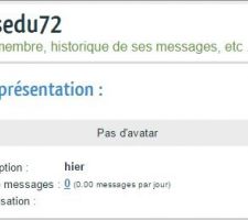 Inscrit depuis hier