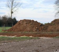 Excavation et chemin d'accès