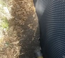 Mise en placez du drain