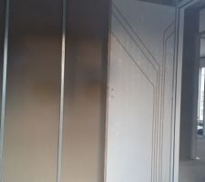 Isolation des murs extérieurs et montage des cloisons intérieures
vue chambre d'amis