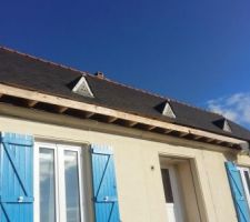 Une charpente neuve qui apparait