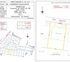 Voici le plan de commercialisation avec notre terrain!
