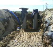 Arrivée d'eau à chaque parcelle évacuation eaux usées eaux pluviales