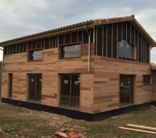 Montage du bardage - Red cedar clear 4 - pas déçu du résultat !
