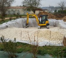 Creation du massif eaux pluviales