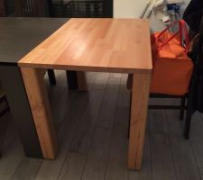 Une rallonge de table maison