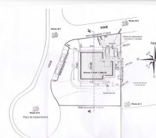 Implantation de la maison sur le terrain
