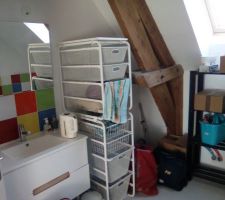 Salle de bain de l'&eacute;tage.