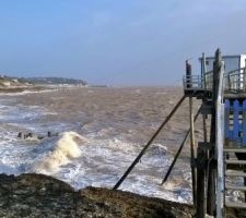 Plage du Platin  jour de tempête