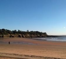 Plage de Nauzan après la tempête