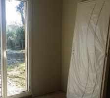 Visite chantier
Chambre parentale - Vue sur porte couloir