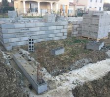 Vide sanitaire côté terrasse