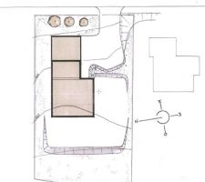 Implantation sommaire de la maison